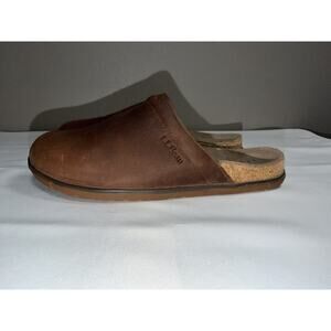 LL Bean Women’s Go Anywhere Clogs Brown Leather Size 8